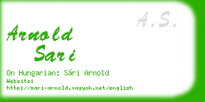 arnold sari business card